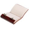 Zápisník v kožené vazbě s kamenem na deskách