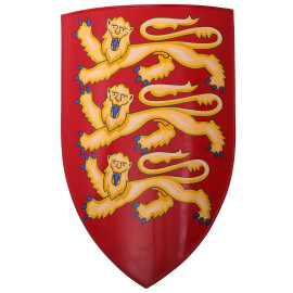 Anglický královský středověký štít Richard lví srdce