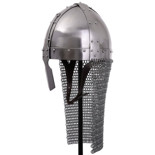 Norman Nasal Riveted plate Helm with Aventail