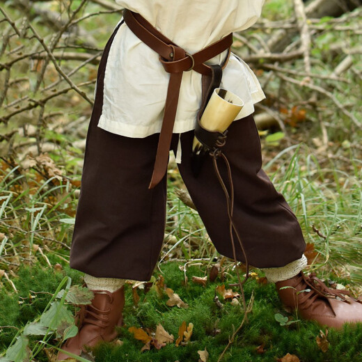 Loose-Fitting Medieval Pants Ricker for Children, brown