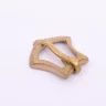 13/14 century pointed small strap buckle made of brass - 5pcs