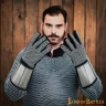 Chainmail gloves with Splinted Plate cuffs LoB