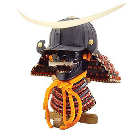 Kabuto Helm des Date Masamune, mit Mempo Maske