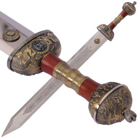 Bronzový meč Julius Caesar s volitelnou pochvou