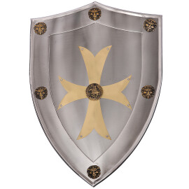 Rustic shield of the Knights Templar