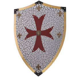 Crusader shield with brass frame
