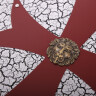 Crusader shield with brass frame