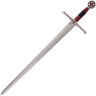 Středověký meč Knights of Heaven s postříbřeným povrchem a volitelnou pochvou