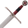 Středověký meč Knights of Heaven s postříbřeným povrchem a volitelnou pochvou