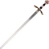 Templar Sword with cross in the pommel and optional scabbard