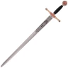 Excalibur sword with golden and red enamel