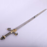 Barbarian golden sword