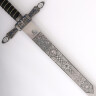 Zednářský meč stříbrná povrchová úprava