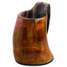 Hand-carved Viking drinking horn mug tankard 500 ml