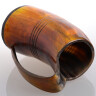 Hand-carved Viking drinking horn mug tankard 500 ml