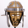 Římská helma jízdy s mosaznou obličejovou maskou