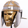 Římská helma jízdy s mosaznou obličejovou maskou