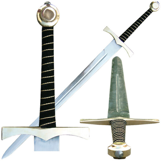One-and-half sword Ebroin with brass pommel and guard, class B