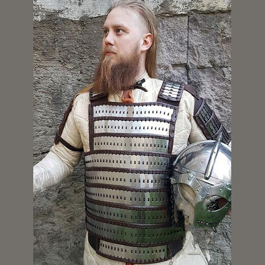 Early Medieval, Birka Type Lamellar Armour, Steel and Leather
