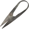 Medieval steel shears with sheath