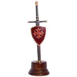 William Wallace Sword in wooden base - letter opener