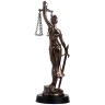 Justitia Figur Göttin der Gerechtigkeit Bronziert Skulptur 25cm