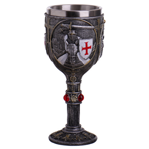 Chalice with Knights Templar in a white coat 200ml