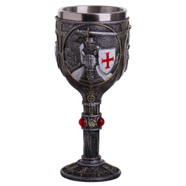 Chalice with Knights Templar in a white coat 200ml