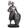 Figure crusader with axe and shield 18cm