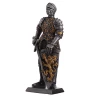 Toy Tin Soldier Medieval Knight with battle axe and lion coat of arms 110mm