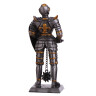 Toy Tin Soldier Medieval Knight with mace and French lily on the cuirass 105mm