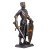 Zinnsoldat mittelalterlicher Ritter Templer mit Schwert und Schild 110mm