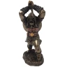 Wikinger Kämpfer Figur 23cm mit Axt und Schild bronziert - Ausverkauft