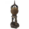 Wikinger Kämpfer Figur 23cm mit Axt und Schild bronziert - Ausverkauft