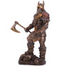 Muscular Viking with two axes, resin model figure