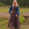Medieval Overdress, Sideless Surcoat Andra, brown