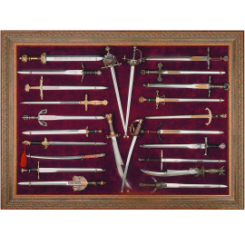 Mini sword display frame