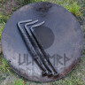 Steel camp fire bowl, 45cm diameter