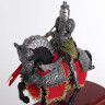 Mounted Valiant Prince in armor, figure