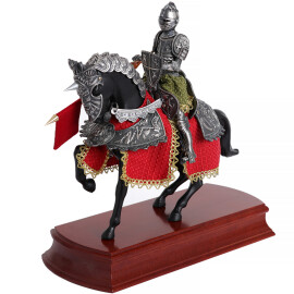 Soška Španělský rytíř ve zbroji na koni