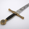Excalibur sword with bronze finish