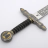 Masonic sword with partially goldish finish