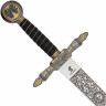 Zednářský meč s částečně zlatavým povrchem