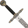 Masonic sword with partially goldish finish