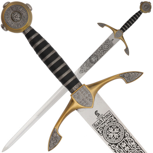 Black Prince sword with bronze finish