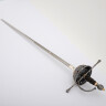 Spanisches Schwert Cazoleta aus 16. Jahrhundert, Altsilberfinish