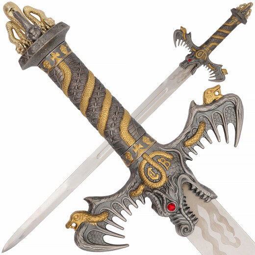 Barbarian sword decorated
