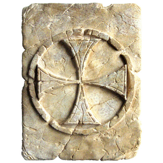 Templar Cross made of Stone 20x15cm