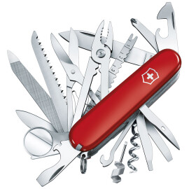Švýcarský nůž SwissChamp s 33 nástroji, červený