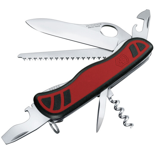 Swiss knife Forester M Grip, 111mm, red/black